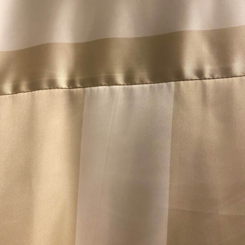 Zara Satin Effect Striped Button-Up Women's Top - Picture 5 of 7